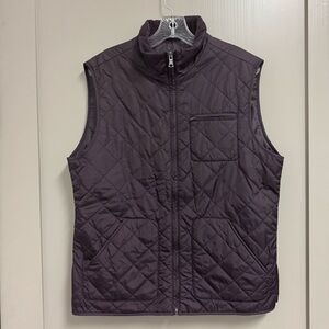 Banana Republic Eggplant Plum Purple Quilted‎ Vest Men’s Size Medium